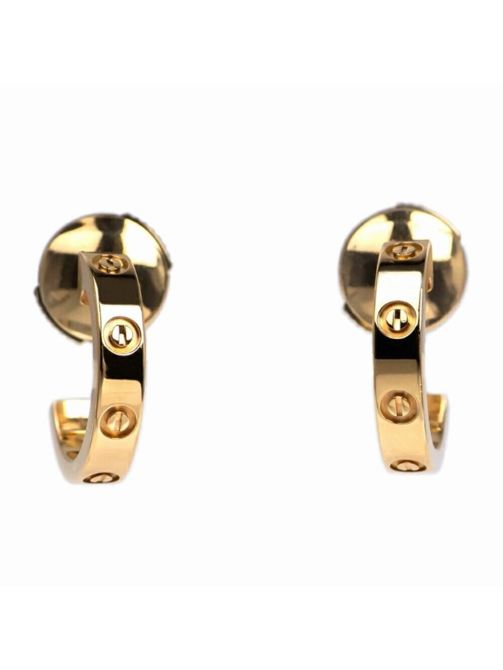 Cartier Love Hoop Earrings Small Model Gold